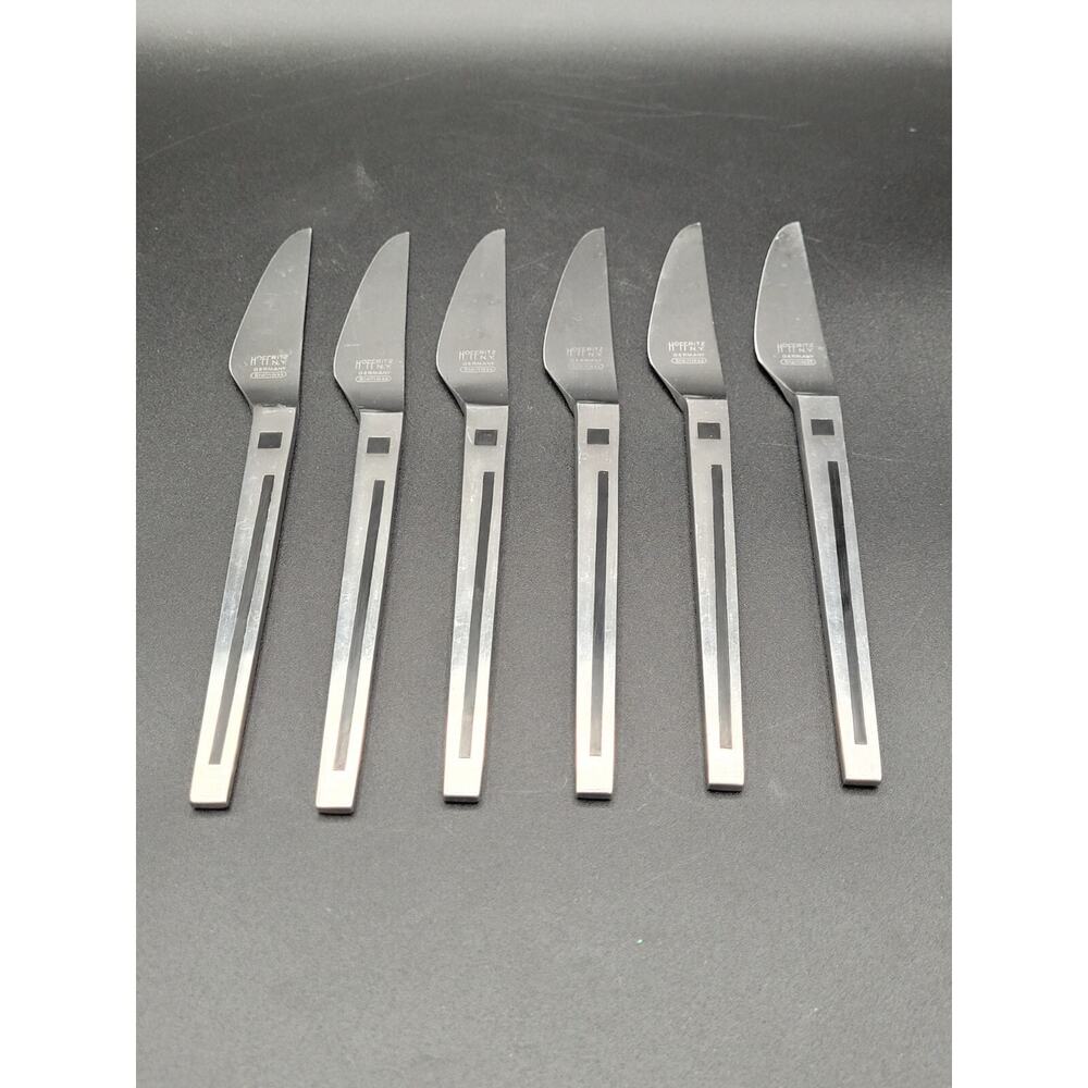 Hoffritz N.Y. Germany Stainless Art Deco Butter Knives Flatware